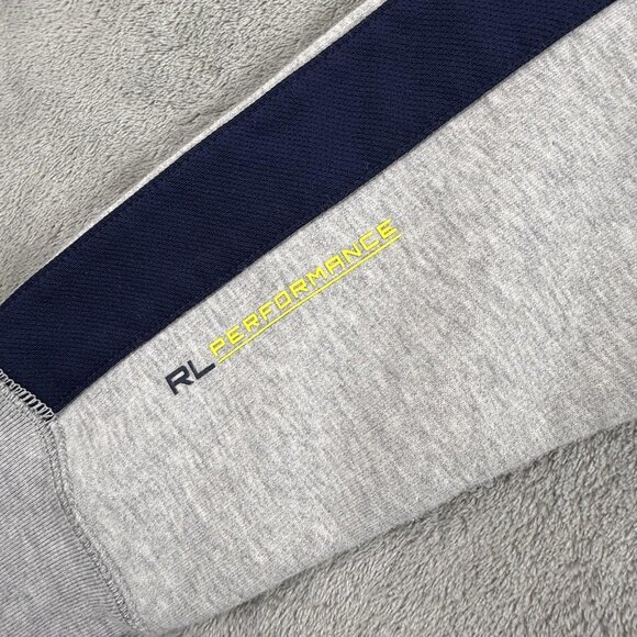 Polo Ralph Lauren Hoodie Women Large Gray Polo Sport Full Zip Fleece Logo RL Y2K - Picture 12 of 16